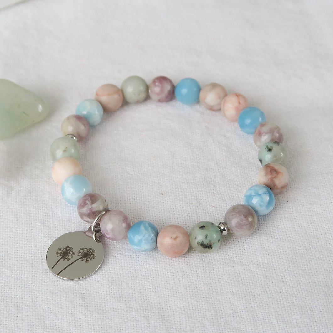 Positive heart bracelet